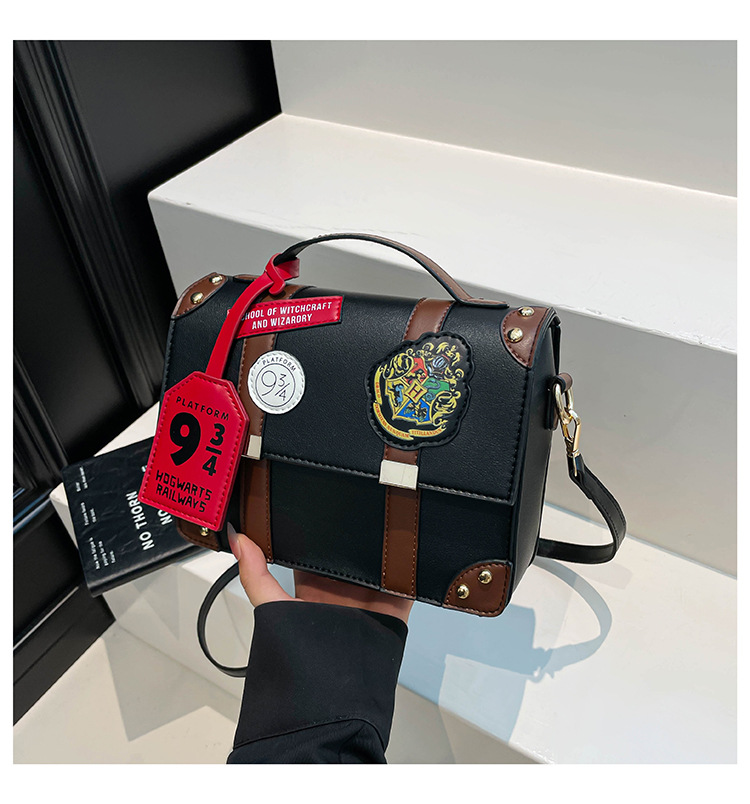 Bolso transfronterizo de Harry Potter, bolso Cambridge estilo universitario mágico de Hogwarts, bandolera de mano, bandolera de estilo británico