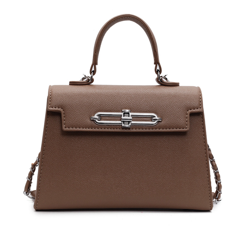 Kelly Bag femenino 2025 nuevo bolso femenino de cadena salvaje moda europea y americana de alta gama bandolera pequeño bolso cuadrado