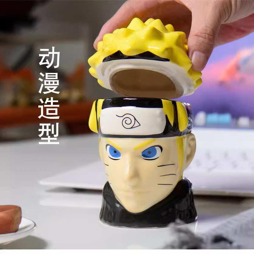 Estrictamente seleccionado Naruto nartuo Taza de cerámica taza de agua estilo Naruto anime creativo taza periférica