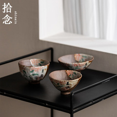 Shi Nian Laoyan マッドティーカップ手描き完璧なセラミック粗陶器ティーカップマスターカップティーカップシングルカップ L サイズ