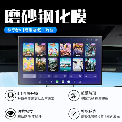 Car interior film screen tempered film, car interior - 26-models-of-shenxingzhe-8-rear-seat-tv-new-7d-matte-anti-reflective-tempered-film