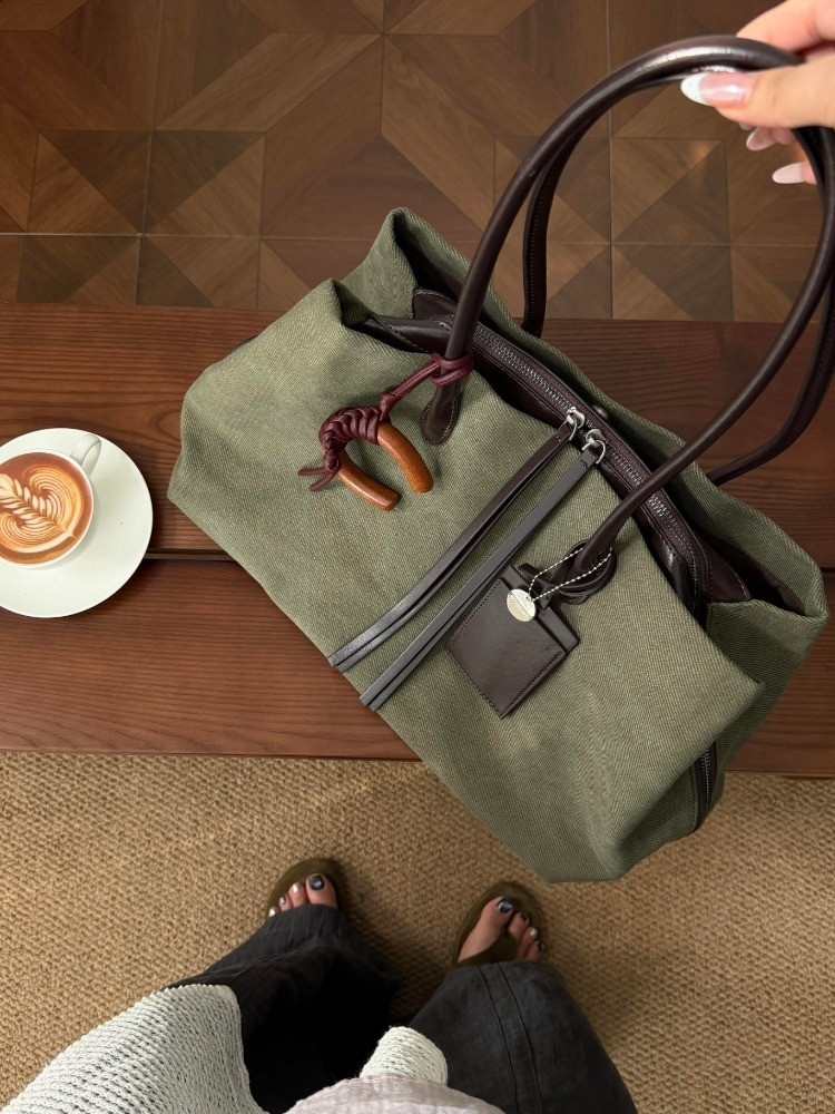 Qadın üçün böyük tutumlu vintage tote çanta, gündəlik və iş üçün