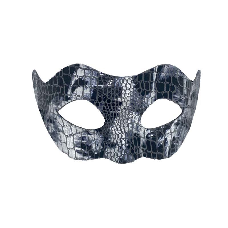 Máscaras de pareja media cara máscaras de baile piel de serpiente piel de cocodrilo máscaras de ojos fiesta de Halloween luchador jugueteo props