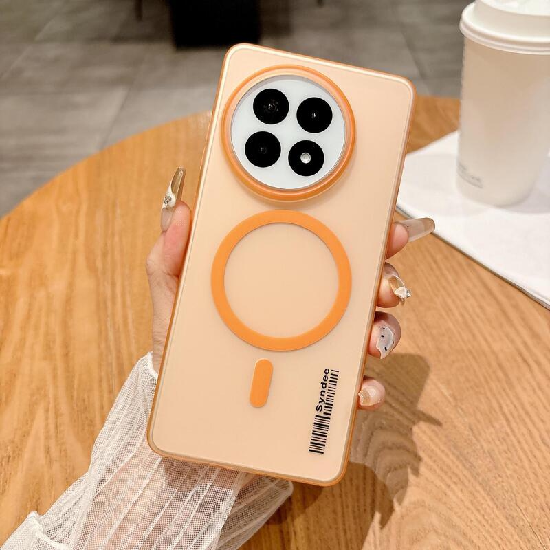 Suitable for Oppofindx9Ultra Soft Gauze Ice Mist Skin-Feel Magnetic Phone Case Reno15 Fashionable Hard Protective Case