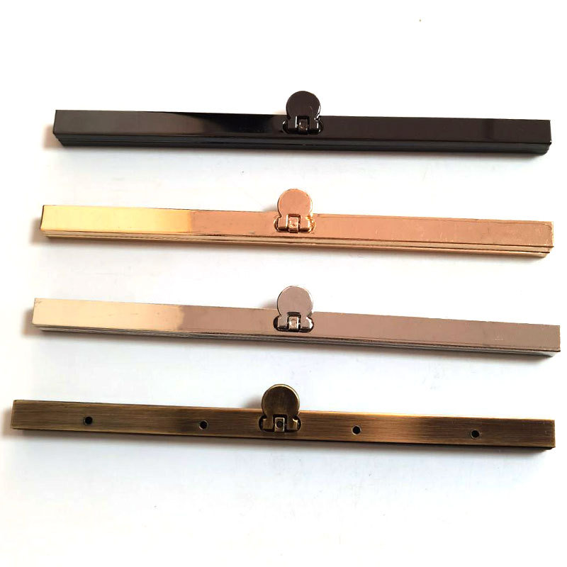 11.4/19cm gold clip edge strips, screw edge strips, buckles, Mickey head straight edge luggage accessories