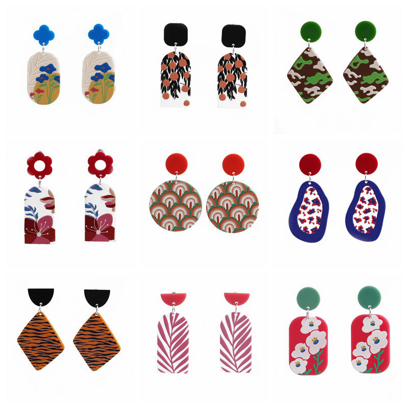 Foot Fashion Arylic No Inlaid Earrings display picture 3