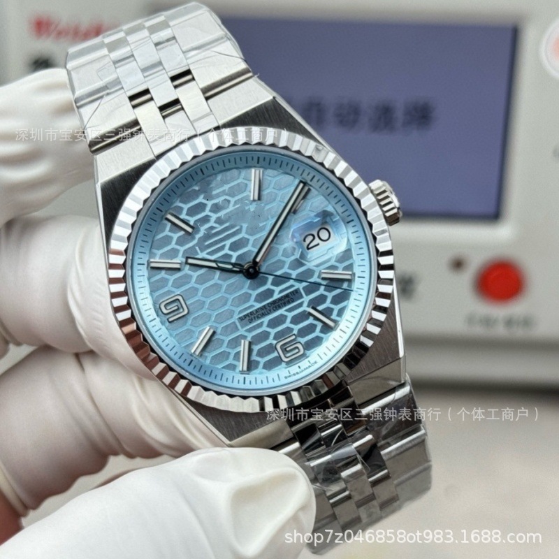 Transfronterizos laojia hombre nuevo tipo de caja de acero de seis tipos 7315 panal log reloj mecánico automático fábrica al por mayor