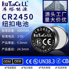 cr2450纽扣电池无线传感器电池RFID标签电池智能仪表电池