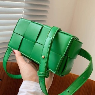 bags Spring Style Versatile 2024 New bag Cross-border Shoulder Women's bag Hand-woven INS Chest bag Small Square bag