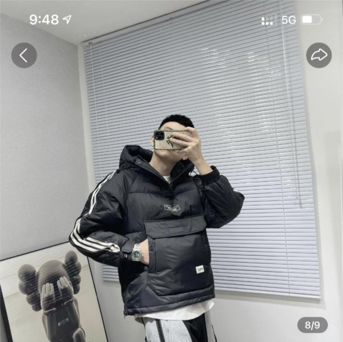 Invierno nuevo estilo cremallera ropa de trabajo abrigo de algodón acolchado de los hombres de moda con capucha abrigo corto de pareja mismo jersey abrigo de algodón acolchado