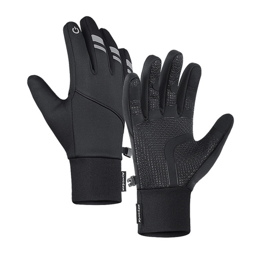 Professional outdoor cycling men and women autumn and winter warm touch screen thickened cold and windproof ski sports winter gloves