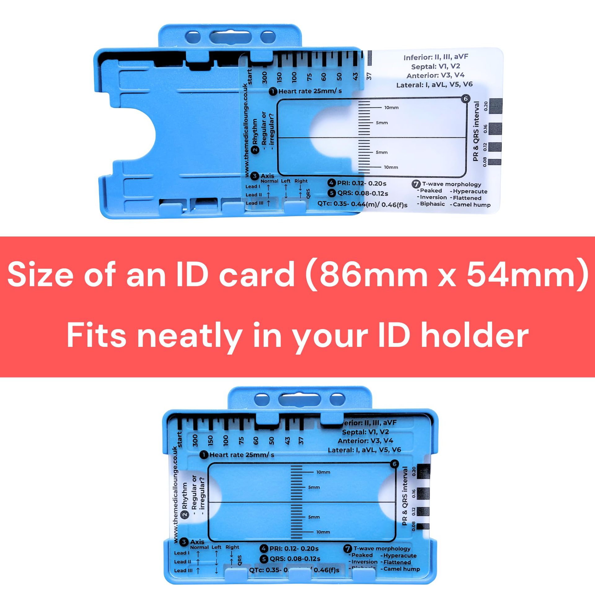 跨境亚马逊新品  ECG 7 Step Ruler心电图7步尺 心电图解读辅助尺