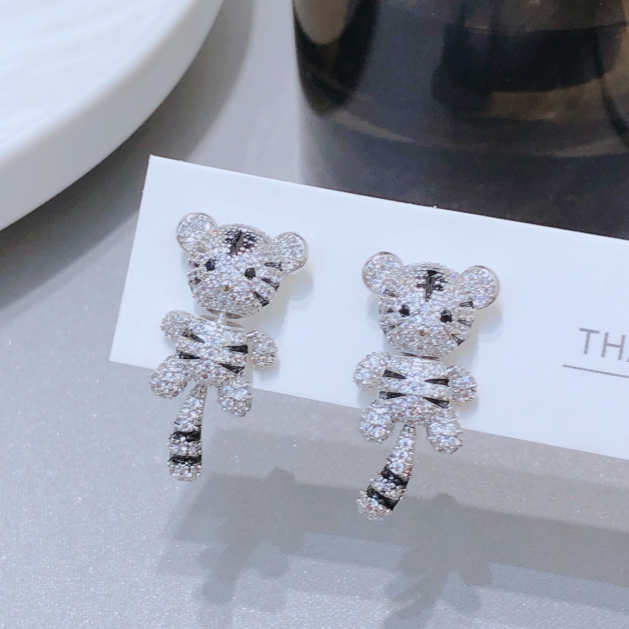 Retro sophisticated cartoon earrings