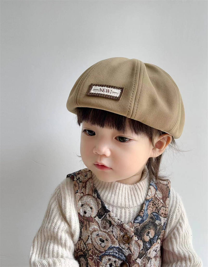 Berretto unisex per bambini Moda Cappelli per neonati in tinta unita per ragazzi e ragazze_voghion.com