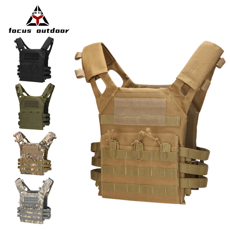 Amazon Camuflaje de peso Camuflaje CS Multifuncional Combate Bulletproof MOLLE Camuflaje JPC chaleco táctico