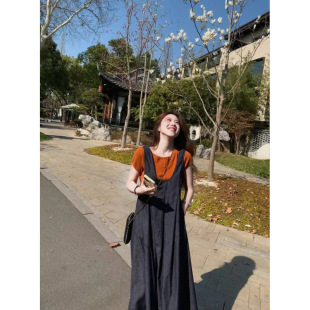 2025 pregnant women little tea department wear a set of temperament goddess fan salt department light ripe high-grade skirt suit