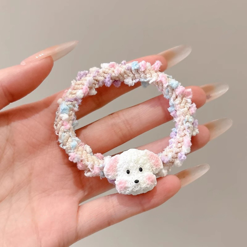 Cuerdas de cabello de alta elasticidad sin costura, anillo de cabello de cola de caballo, cuerdas de cabello de correa femenina, cuerdas de cabello de bola simple, cubierta de cuero cabelludo