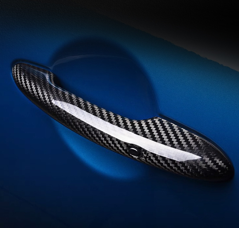 Suitable for Bmw Minif56F54F55F60 Real Carbon Fiber Exterior Handle Cover Carbon Fiber Door Handle Shell Modification