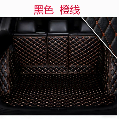 Car Trunk | Trunk Mat - black-orange-custom-made-for-your-specific-car-model-made-to-order-therefore-returns-are-not-accepted-without-a-valid-reason