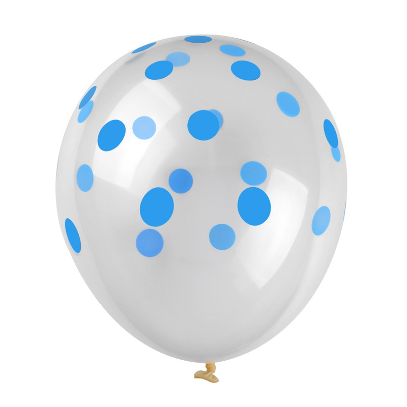 2,8G 12 pulgadas grueso color Polka Dot látex bola cumpleaños fiesta decoración diseño impresión Polka Dot Bola de látex