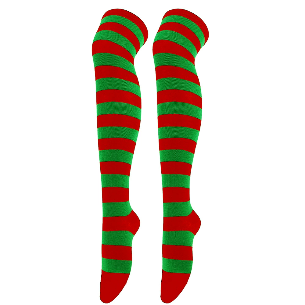 Knee-high Socks Japanese Style, Striped Cosplay & Halloween, Tube 50 cm, Polyester