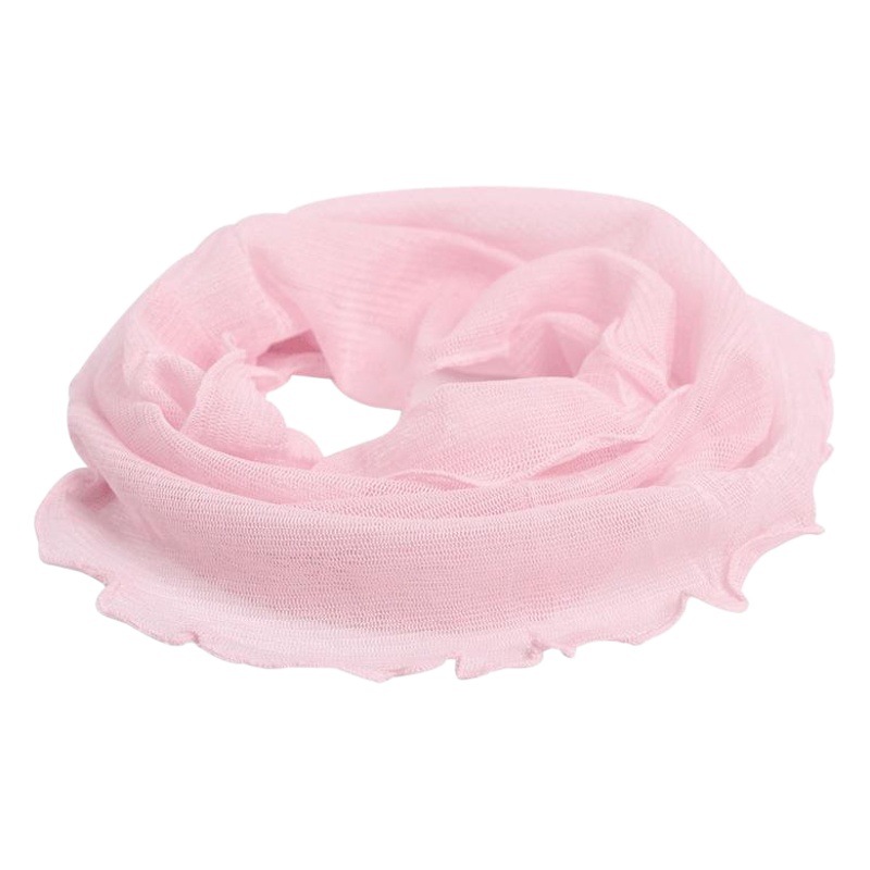 Huaye Spring/Summer Solid Color Silk Mesh Pullover Neck Warmer 100% Mulberry Silk Fake Collar Sun Protection Neck Cover Small Silk Scarf for Women