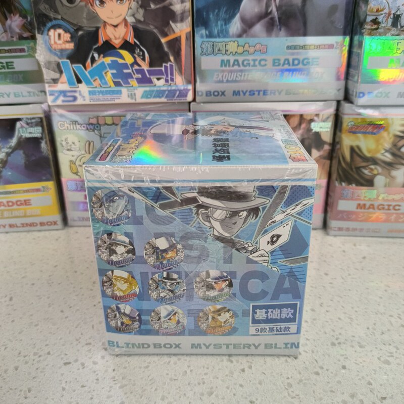怪盗キッドバッジブラインドボックス 75 ミリメートルアニメ周辺機器シンフォニーブローチペンダントブラインドドロングラムブリキバッジ|undefined