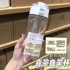 Minimalist Unbranded Water Cup Portable Cute Girl Japanese Simple Ins Tea Separator High Temperature Resistant Portable Anti-fall On-the-go Cup