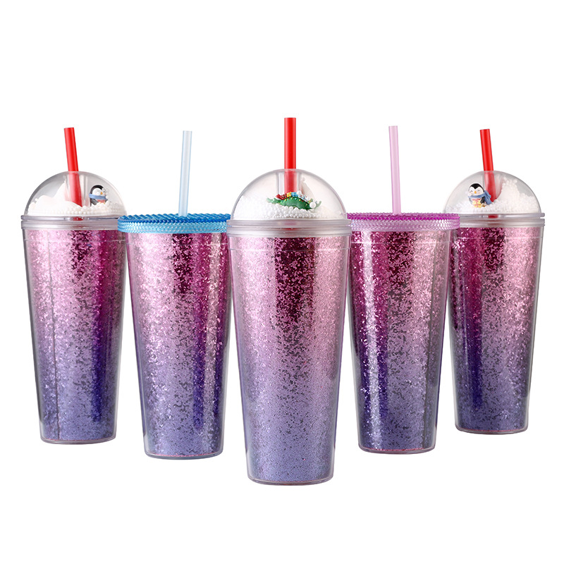 YS004 650ML渐层PET片拱形罩吸管杯 (5)