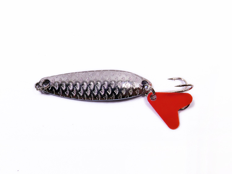 Curved sequin silver 5.5g/4.5cm