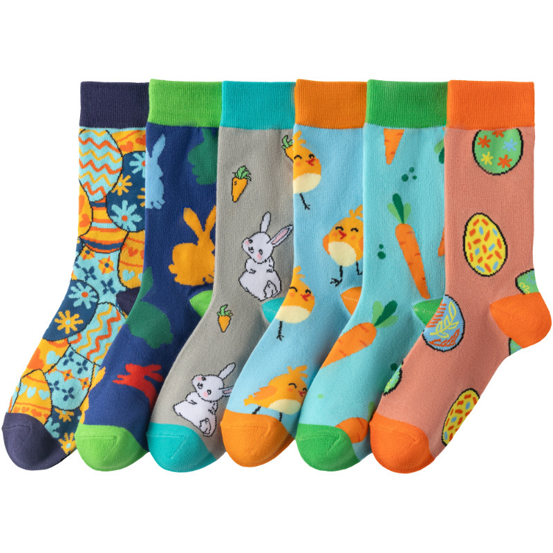 Women's Four-Season Rabbit Trendy Socks, Carrot Men's Socks, Men's Easter Ins Gift Socks, Casual Sweat-Absorbing Socks Women's Four-Season Rabbit Trendy Socks, Carrot Men's Socks, Men's Easter Ins Gift Socks, Casual Sweat-Absorbing Socks