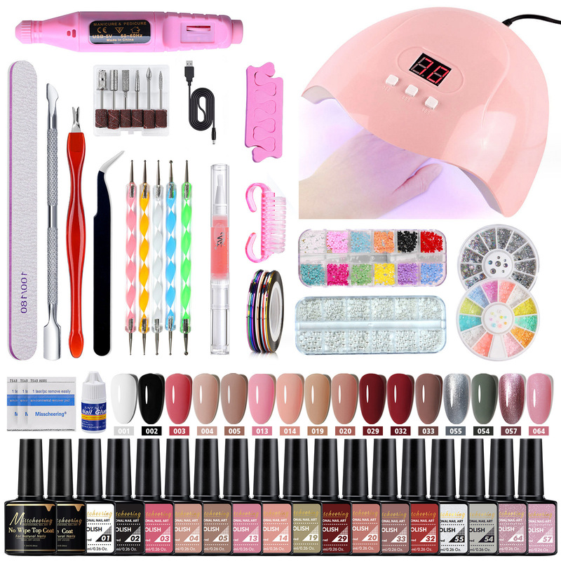 Manicure Tool Set Complete Set for Novices 35-Piece Nail Polish Set Cross-Border Manicure Tool Set Complete Set
