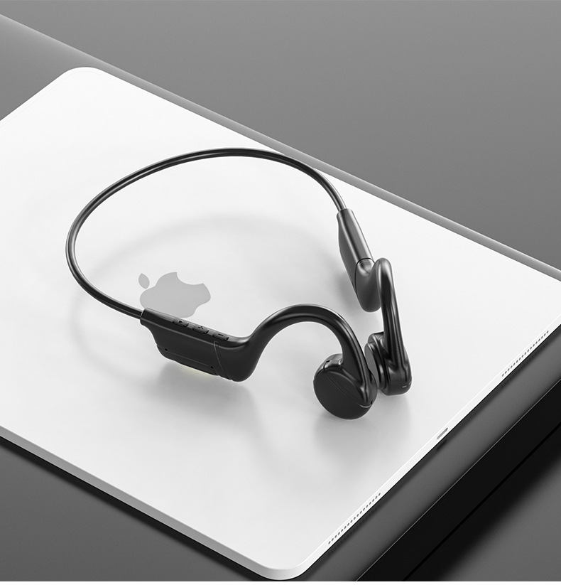 Nuevo Concepto de conducción ósea auricular Bluetooth inalámbrico no-en-oído Deportes oído-montado en espera larga fábrica modelo privado