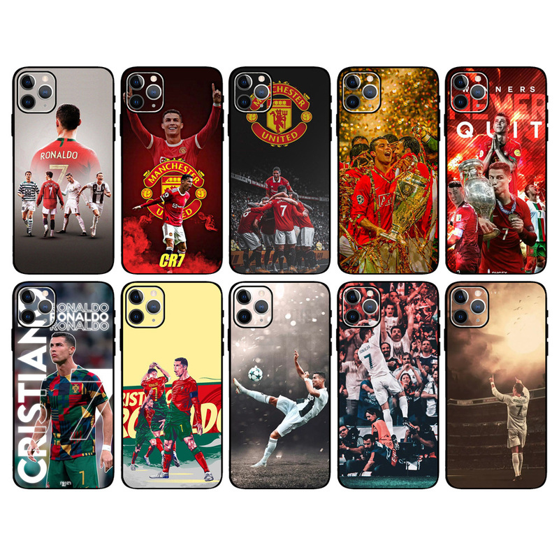 16 European and American Football Cr7 Cristiano Ronaldo Phone Case 17 Suitable for Apple 14 Pro Max Case 13 Anti-Drop Soft Case 15 16 European and American Football Cr7 Cristiano Ronaldo Phone Case 17 Suitable for Apple 14 Pro Max Case 13 Anti-Drop Soft Case 15