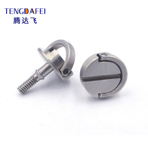 M5M6 monitor quick-release screw stainless steel round head hand-tight hanging ring pan-tilt tripod base M2M3 screw