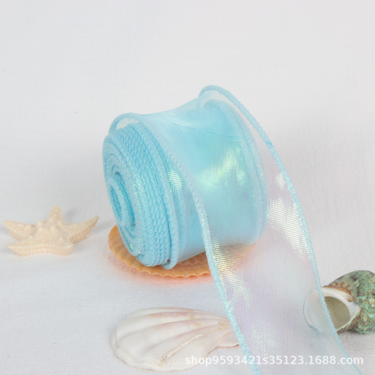 Hilado de cola de pez Symphony, gasa de lazo, zapatos, sombreros de flores, pasteles, decoración de regalos, brazaletes de flores, brazaletes de flores