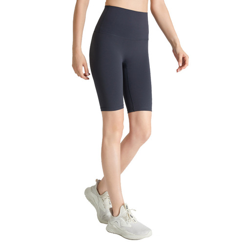  five-point pants nude nylon high-waisted hip shorts tight sports fitness yoga wear yoga shorts
