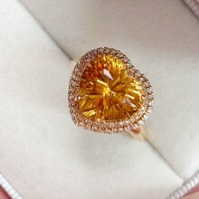 �������鱦18K����Ƕ��Ȼ4.23�˻�ˮ����ָ��� �¿���Լ����