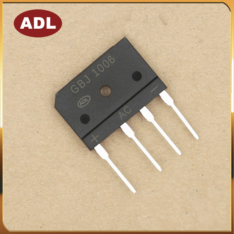 奥德利 整流桥 GBJ1006 10A600V 大排桥堆 扁脚 进口芯片 厂家