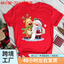 Merry Christmas����ʥ����ʥ������С�ܿ���ӡ��Ůʿ��ɫT������