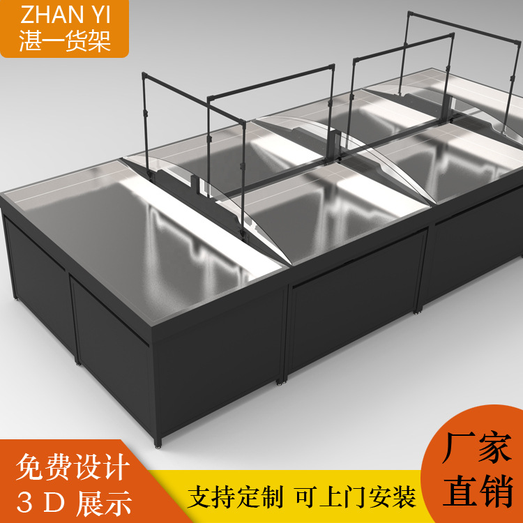 超市货架金属单双面便利店货架钢木货架母婴店超市金属架