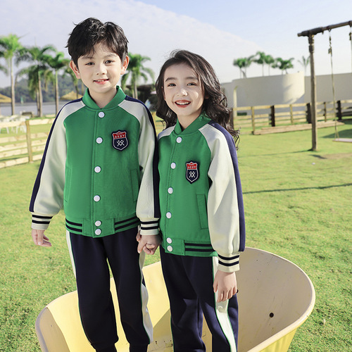 Primary school uniforms, spring and autumn suits, British style three-piece suits, children's class uniforms, baseball uniforms, kindergarten uniforms, spring and autumn uniforms