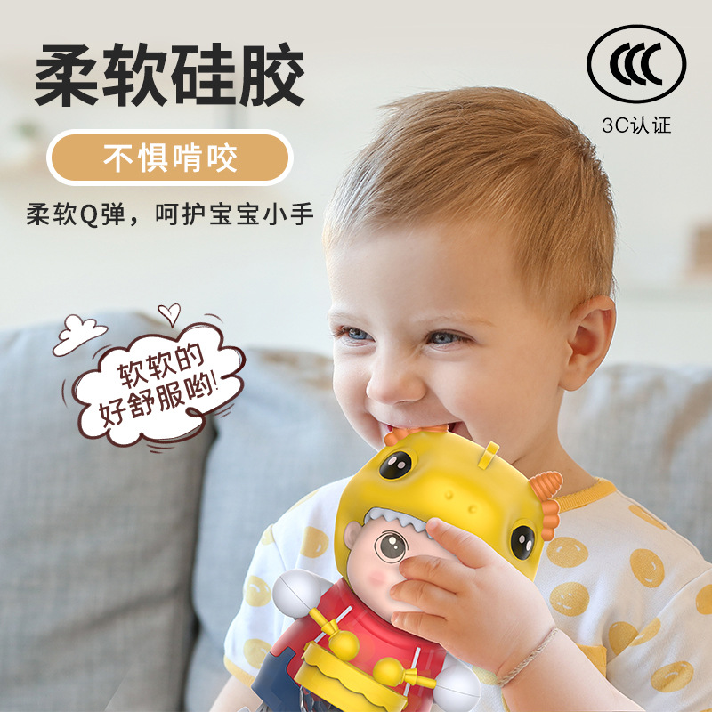 Tiktok mismo estilo bailando xiaolongbao swing música ligera robot regalo de Año Nuevo juguetes para niños al por mayor