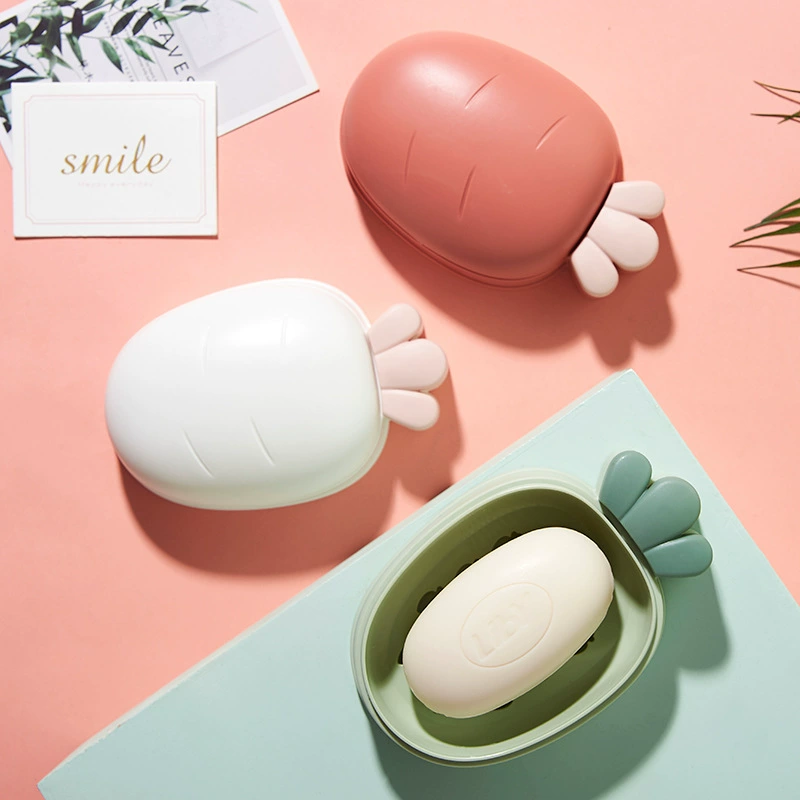 Креативная мыльница Персонализированная Милая большая мыльница с крышкой Туалетная сливная коробка для хранения бытовой мультяшный мыльница