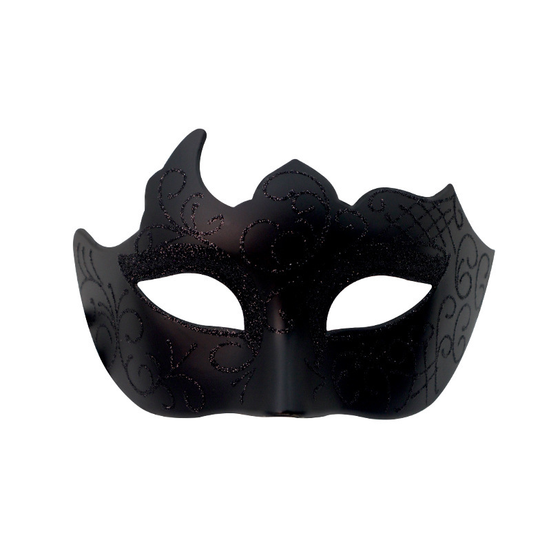 Máscara de zorro hueco transfronteriza polvo polvo máscara multiángulo máscara de mitad de cara máscara de Halloween carnaval máscara de baile