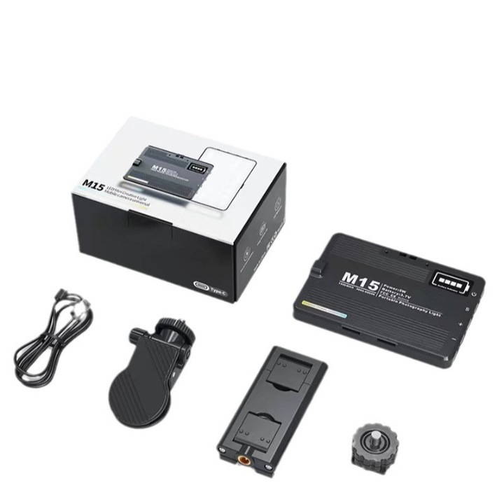 Luz de relleno para teléfonos móviles y tabletas, luz para transmisión en vivo de video, flash para fotografía con cámara, luz de bolsillo a todo color, luz potente