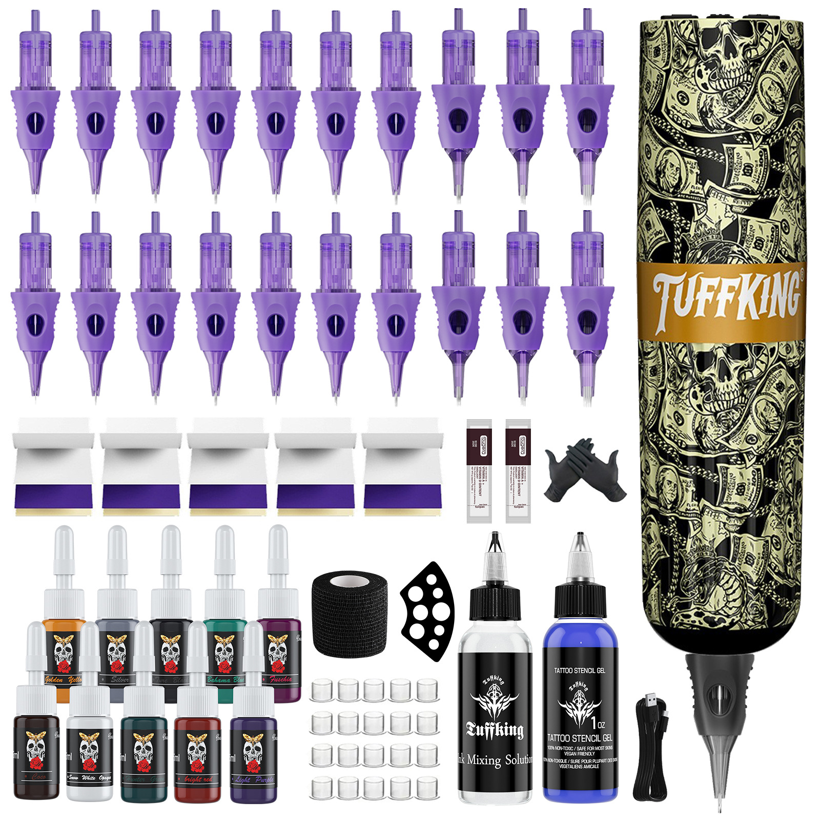 Corte de línea transfronteriza niebla DIY pluma de alimentación de tatuaje máquina de tatuaje motor personalidad venta caliente pluma de tatuaje venta caliente