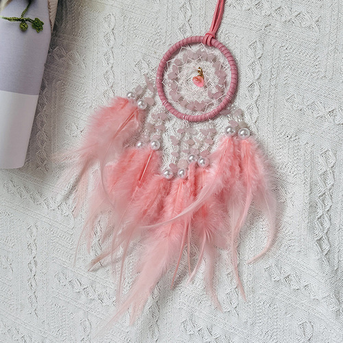High-end crystal stone car pendants, exquisite car pendants, feather dream catchers, wind chimes, rearview mirrors, car accessories wholesale