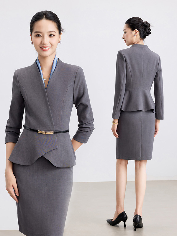 医美酒店前台西装套装女工作服OL通勤美容师珠宝金店职业装女正装|undefined