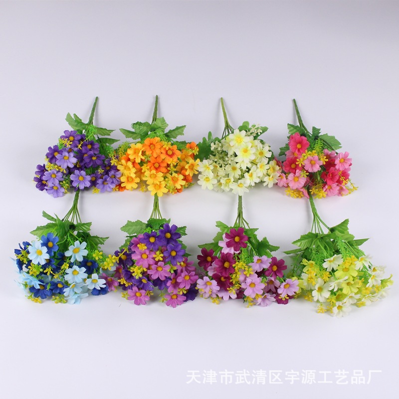 Simulation 7 fork junior lottery jumping orchid fake flower home…
